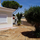 landscapping in progress
